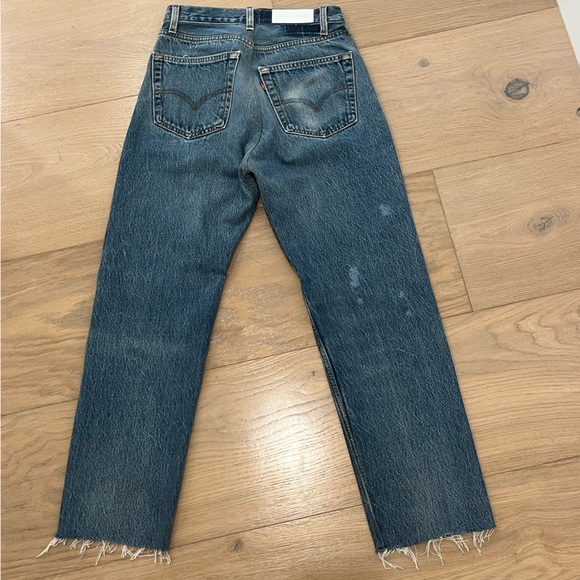 Redone Dark Wash Levis - Picture 4 of 6